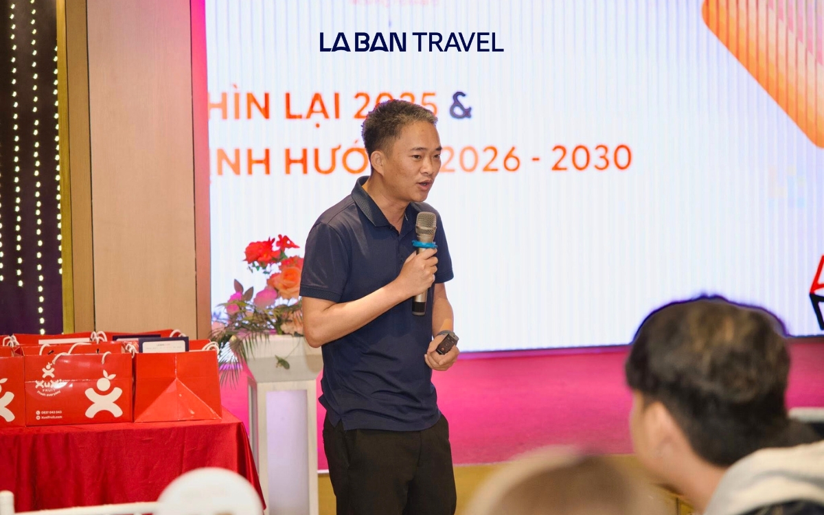 Giám đốc La Bàn Travel chia sẻ trong buổi YEP 2025